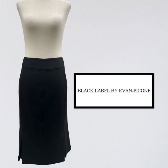 BLACK LABEL BY EVAN PICONE PENCIL SKIRT | HIDDEN ZIP IN BACK | LIKE NEW | SIZE 8 - Picture 3 of 12